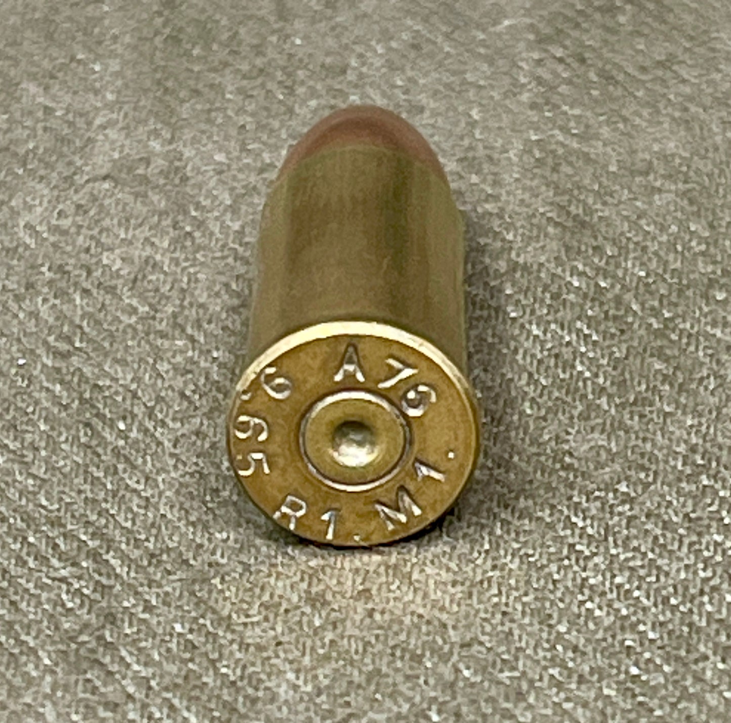 Original INERT .380 Webley Round — A76 R1, M1 (South African) Brass Cartridge