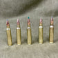 Selection of 5× Inert .223 / 5.56 NATO Rounds – Hunting & Military Mix