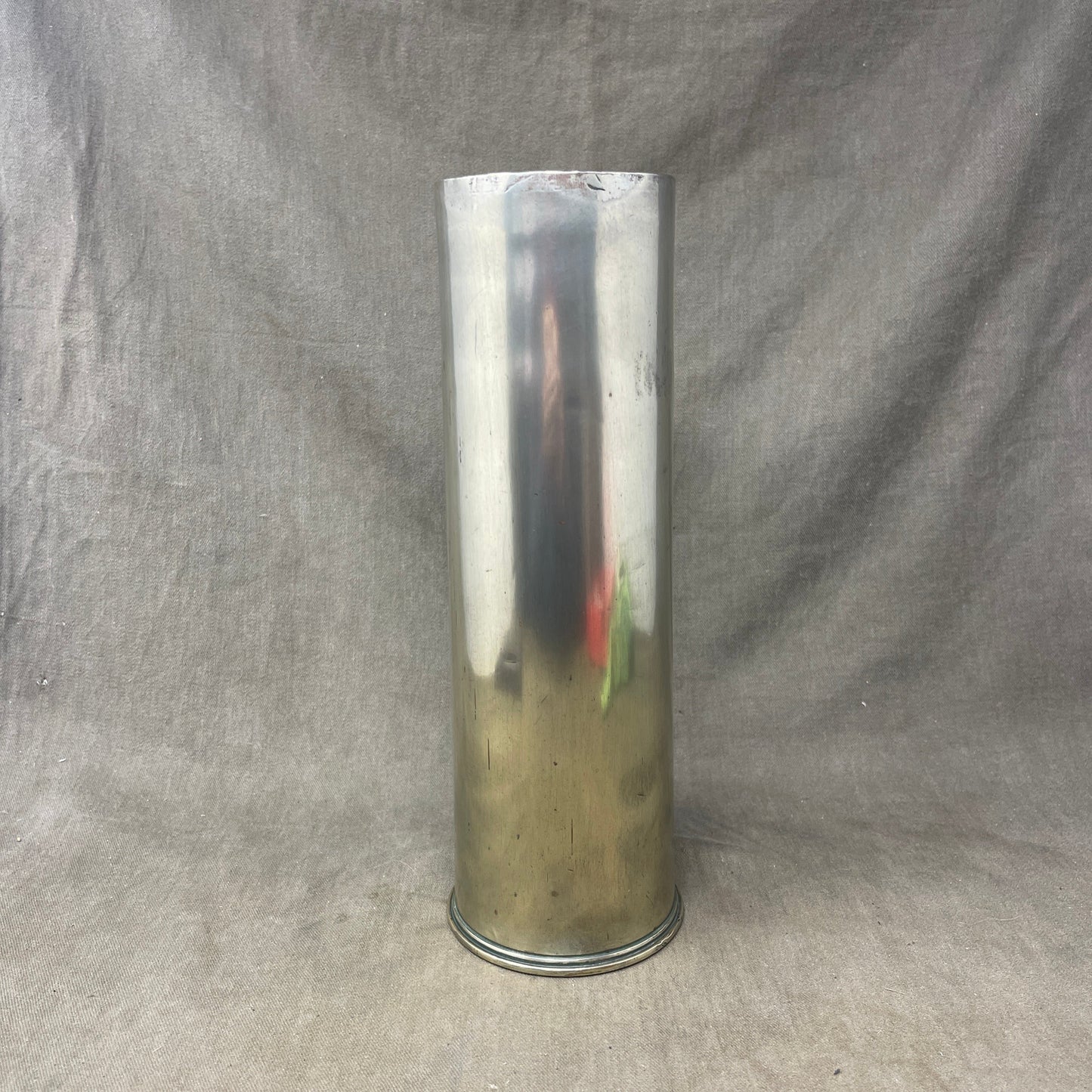 WW1 18-Pounder Brass Cartridge Case for British QF 18-Pounder Gun (1915)