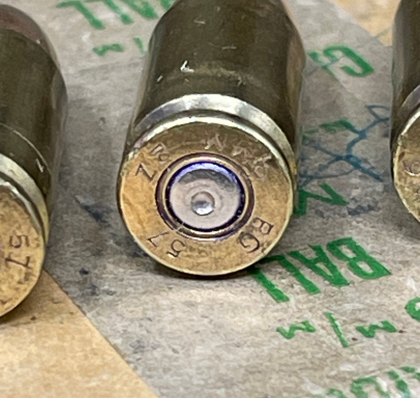 Original British Military Box of 35 INERT 9mm Mk2Z Rounds – RG Radway Green • 1957