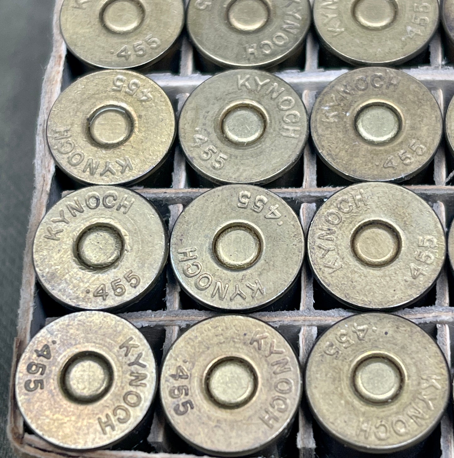 Original Box of 50 Kynoch .455 Blank Revolver Cartridges