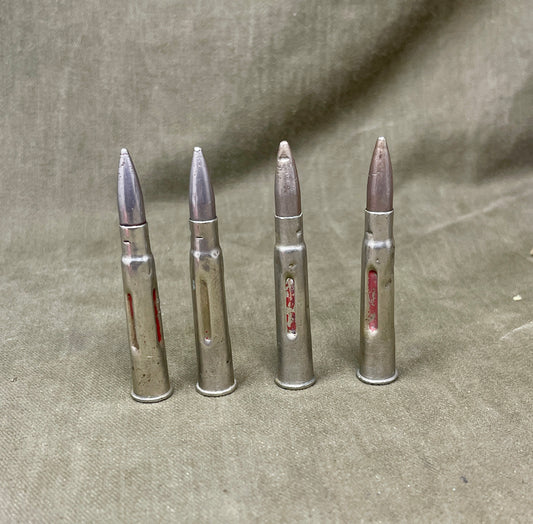 4 × Mixed Original .303 Drill Rounds – Military Training Ammunition