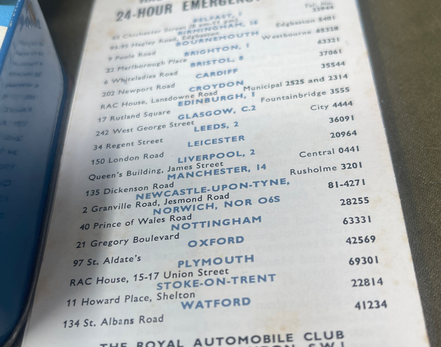 Original Vintage RAC Motorists First Aid Kit – Complete