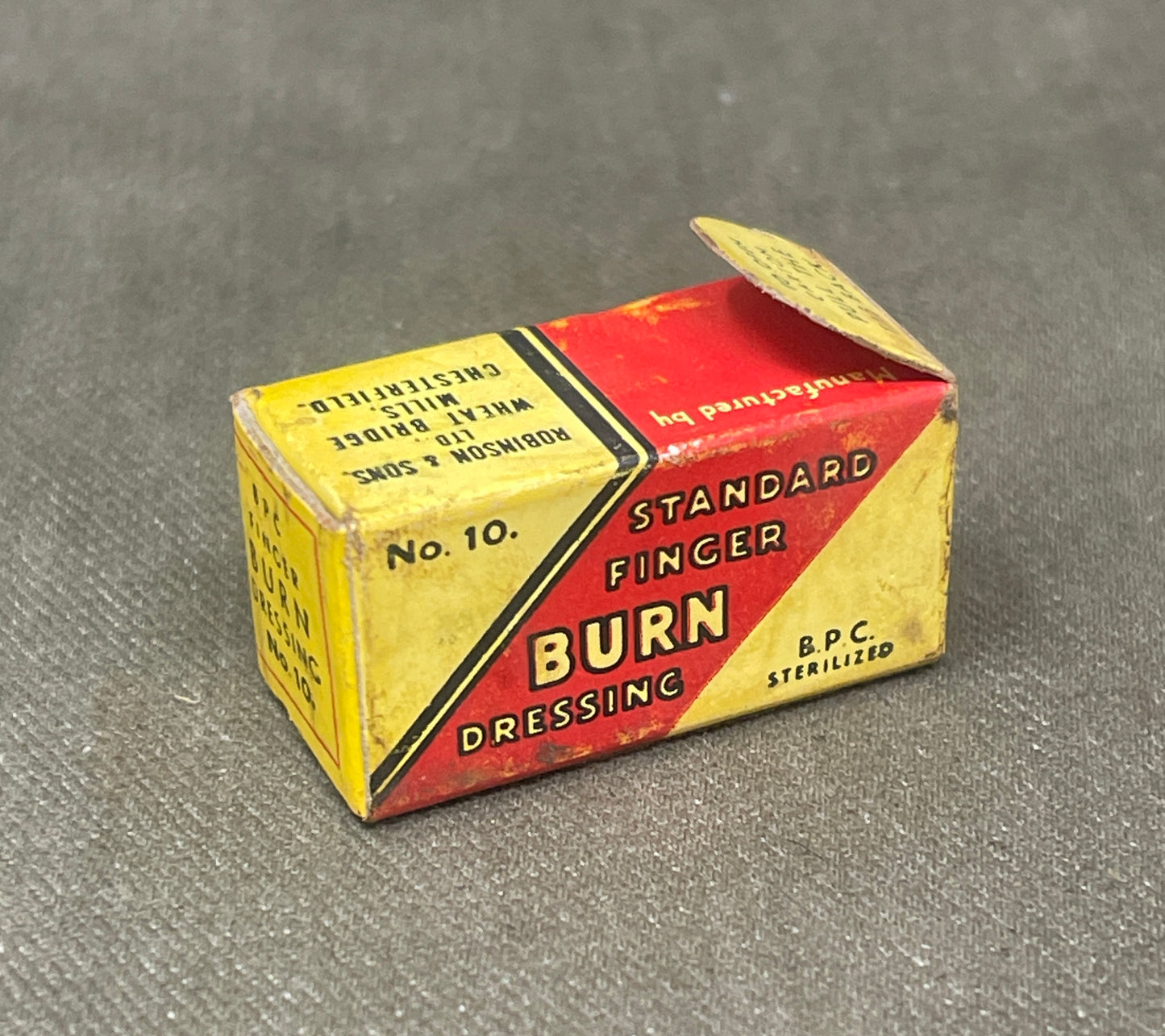 WWII Standard Burn Dressing No.10 B.P.C. – Robinson & Sons Ltd