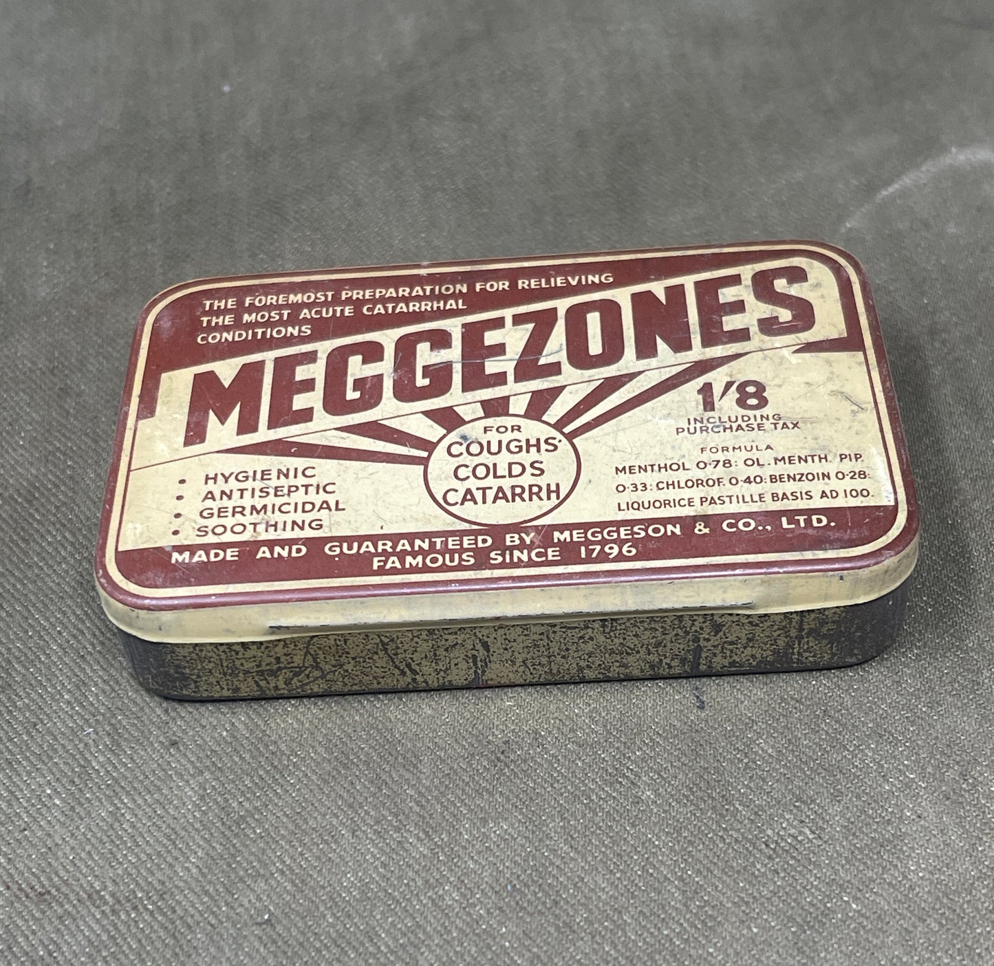 Vintage Antique Medical Tins – Elastoplast & Meggazones