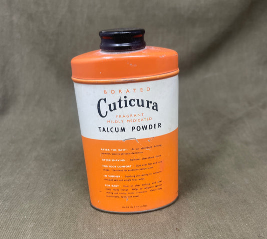 Full Tin of  Vintage Borated Cuticura Talcum Powder