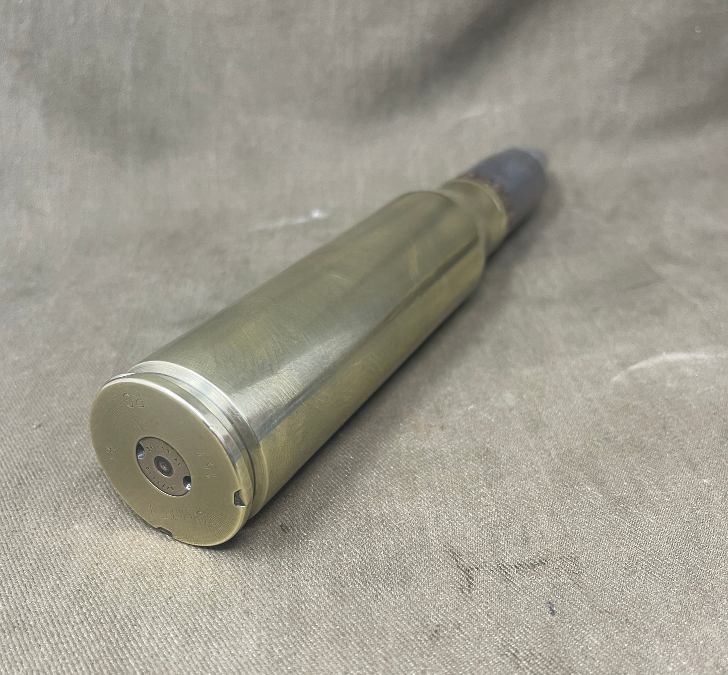 30mm Rarden AFV Brass Shell Case & Projectile – Matching RG 1978