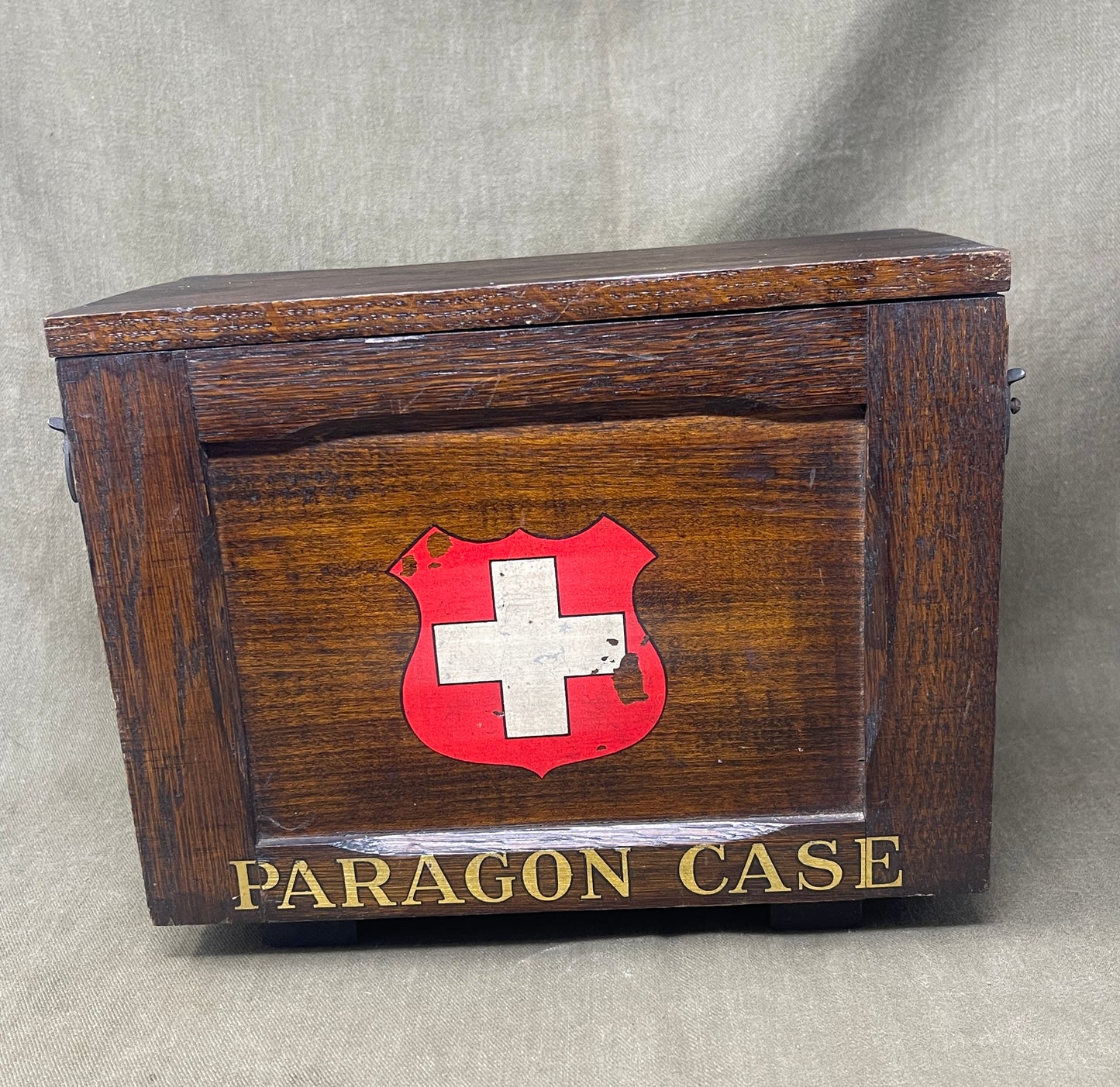 Original WW2 Paragon Wall Mounted First Aid Box – Complete Military First Aid Kit