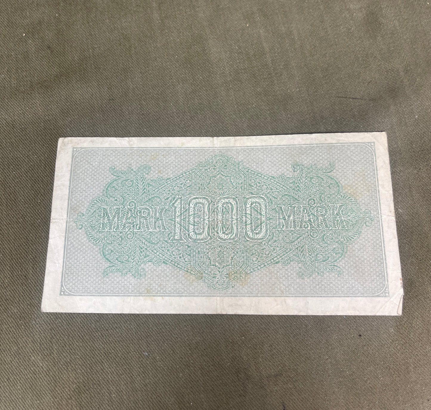 Reichsbanknote 1000 Mark 1922 – Weimar Germany Banknote
