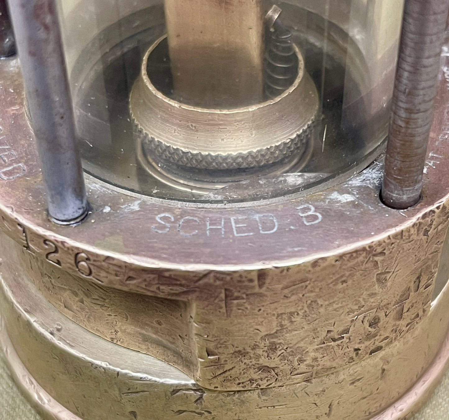 Patterson Type A1 Miner’s Safety Lamp – No. 426 (Gateshead-on-Tyne)