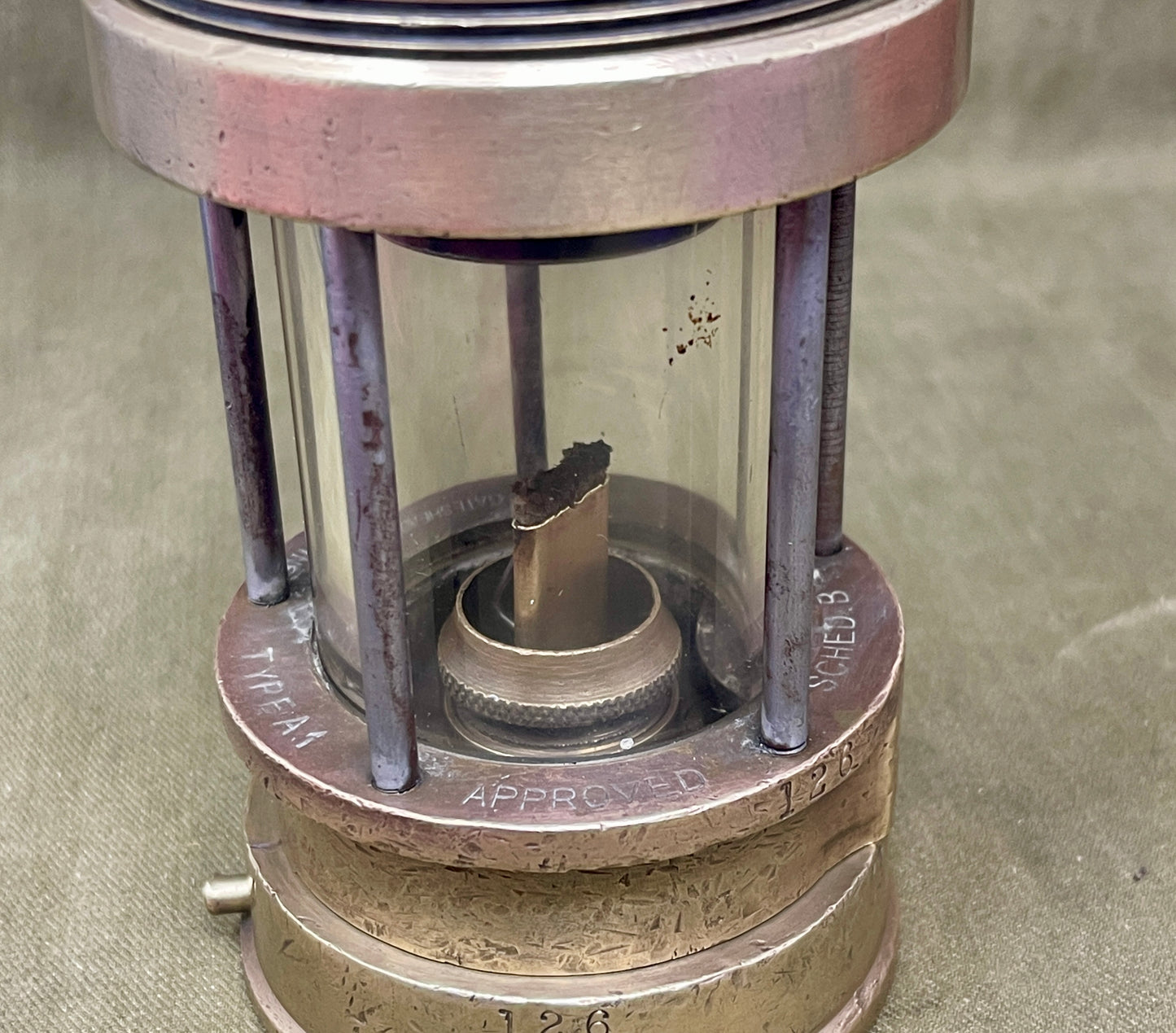 Patterson Type A1 Miner’s Safety Lamp – No. 426 (Gateshead-on-Tyne)