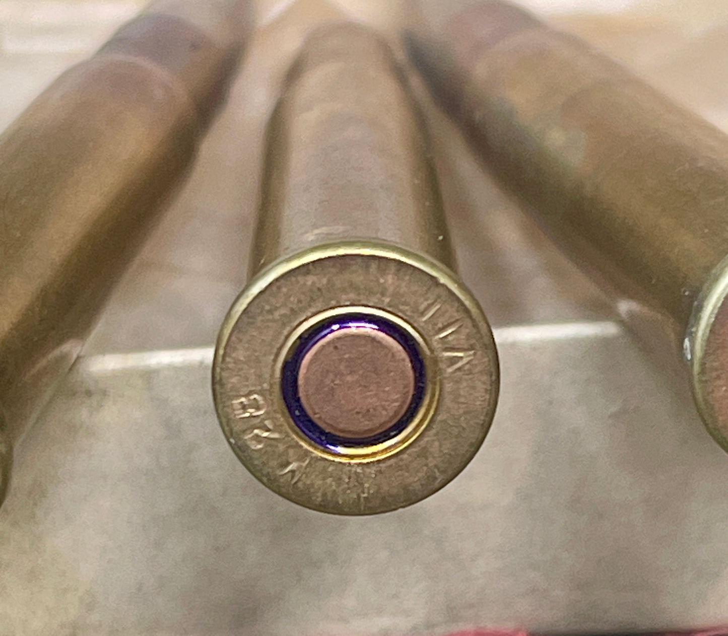 Full Box of 10 Inert .303 Rounds – K28 VII Trials Ammunition for War Office Lewis Gun Contract