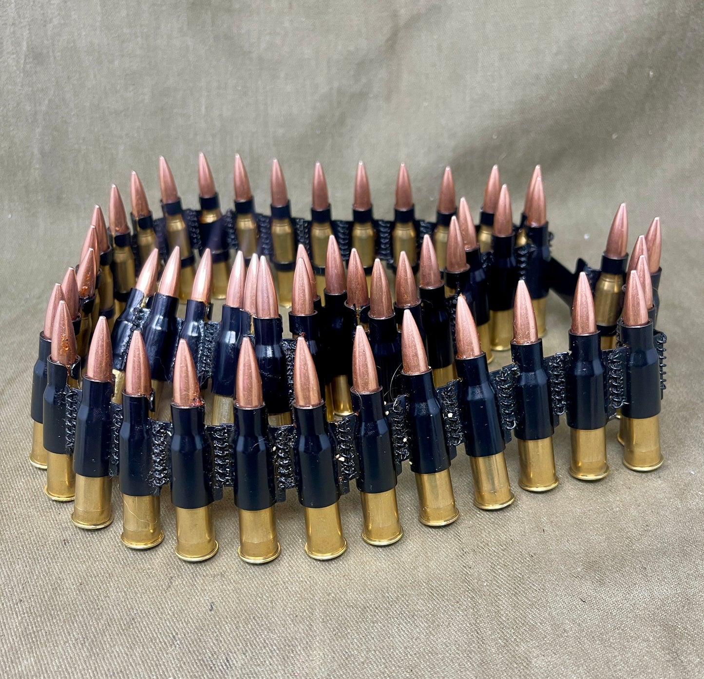 Original Russian Maxim Ammunition box . With 50 x INERT 7.62x54 Round