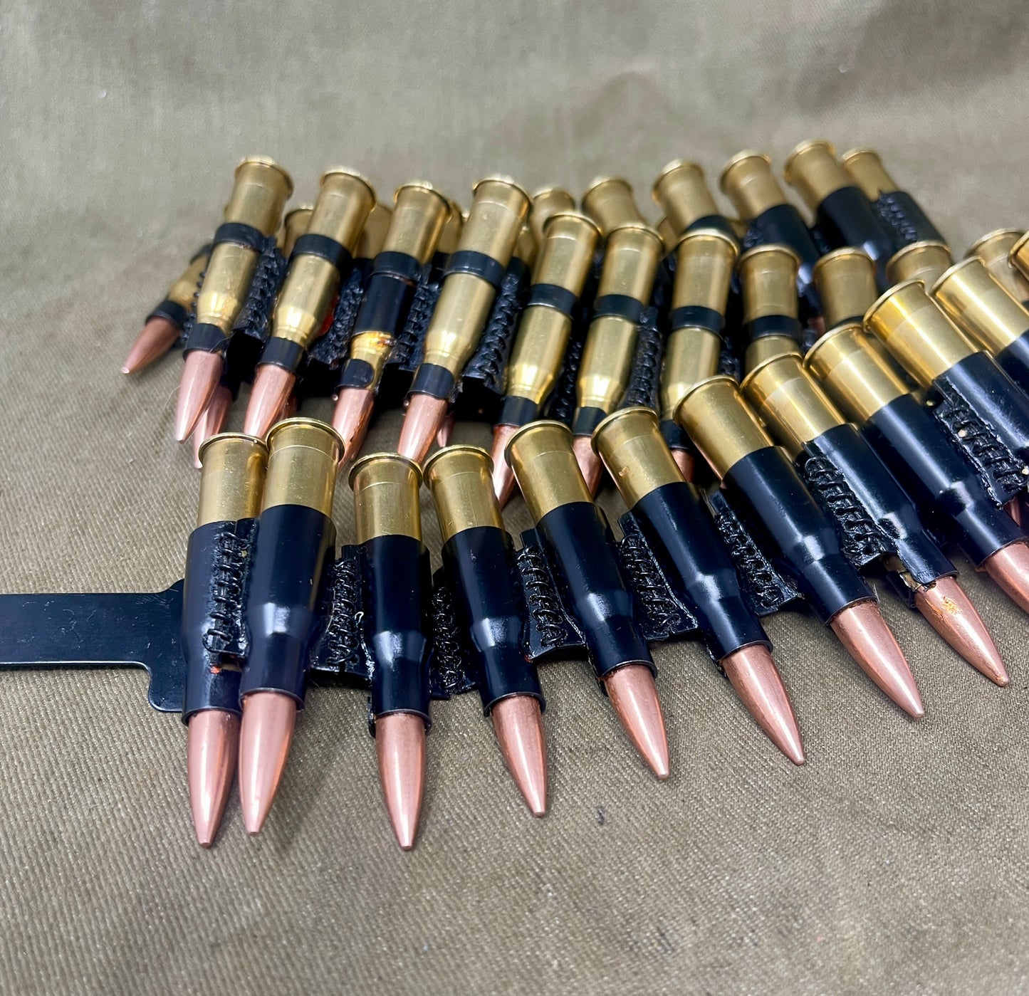 Original Russian Maxim Ammunition box . With 50 x INERT 7.62x54 Round