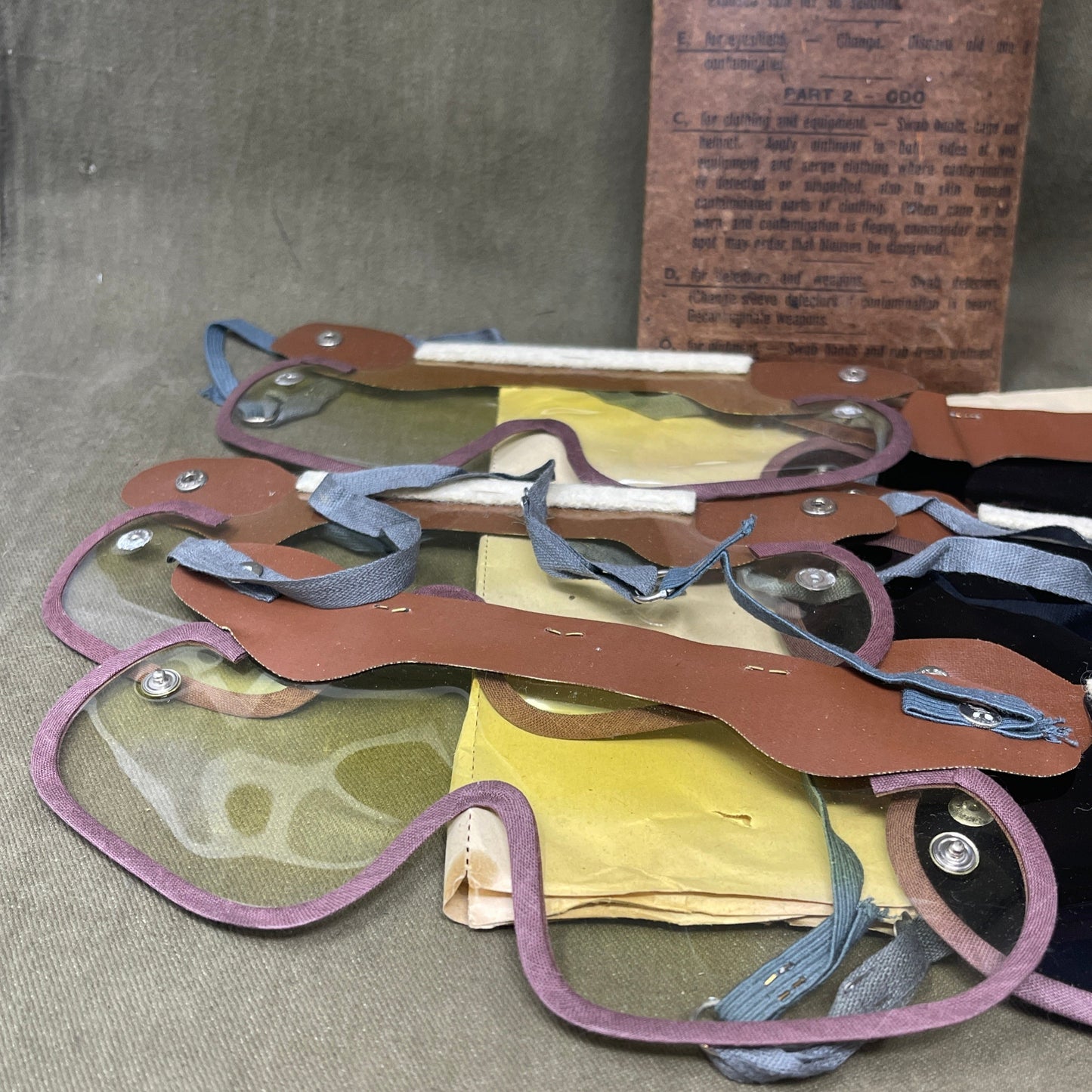 WW2 British Eyeshields Anti-Gas