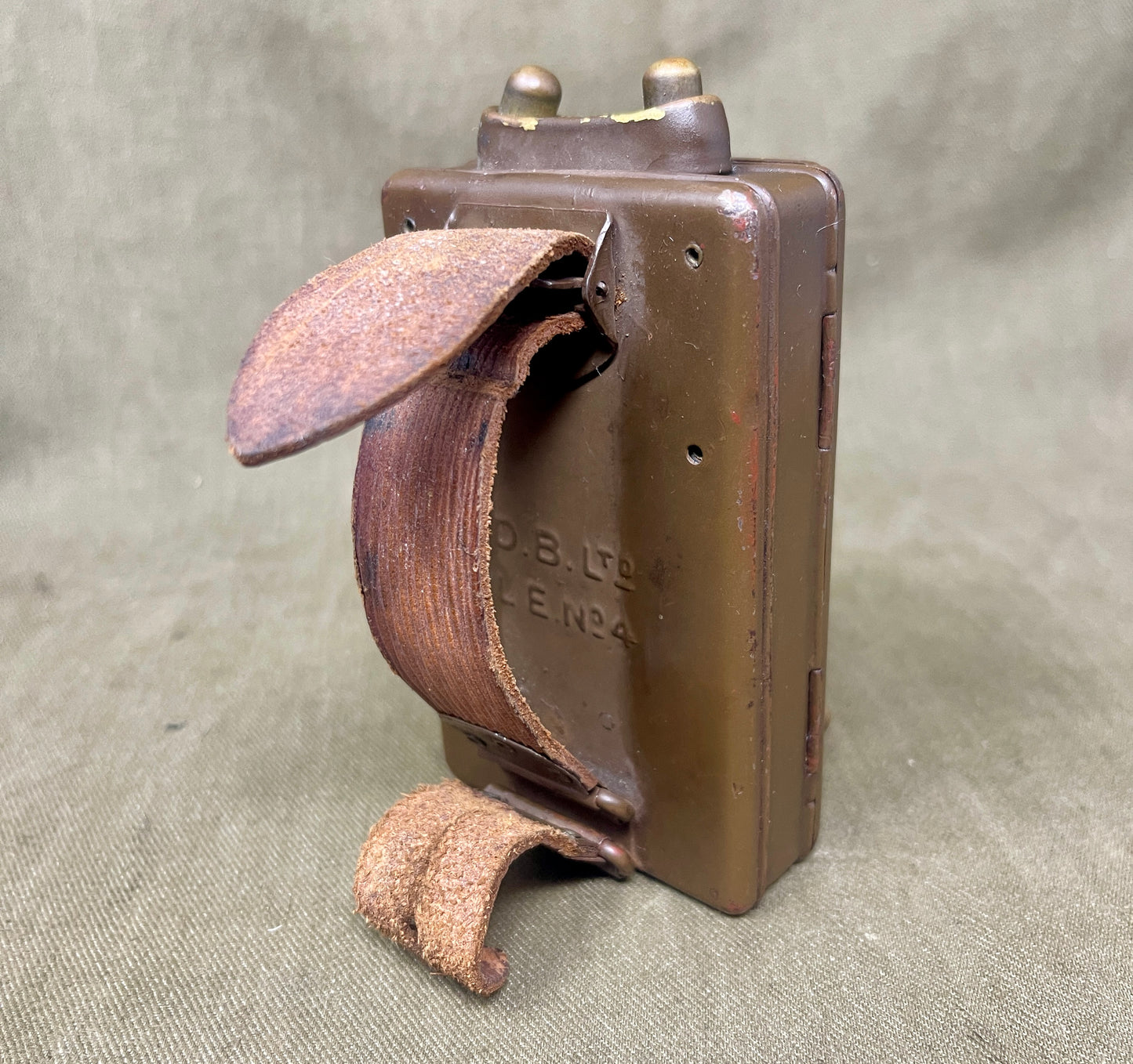 World War II British Army Lamp Electric No. 4 – D.B. Ltd Original