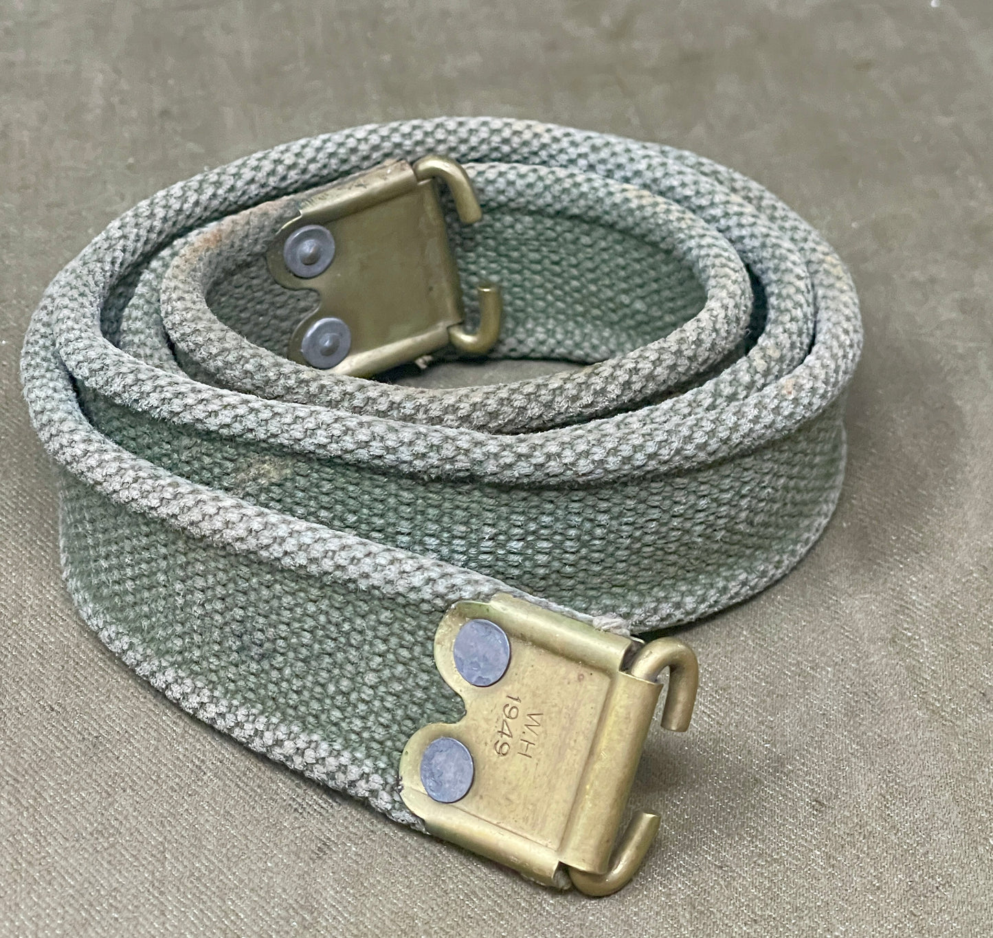 1949 Dated British .303 No.4 Enfield Rifle Sling – W.H. Wilkins & Hemsley Ltd