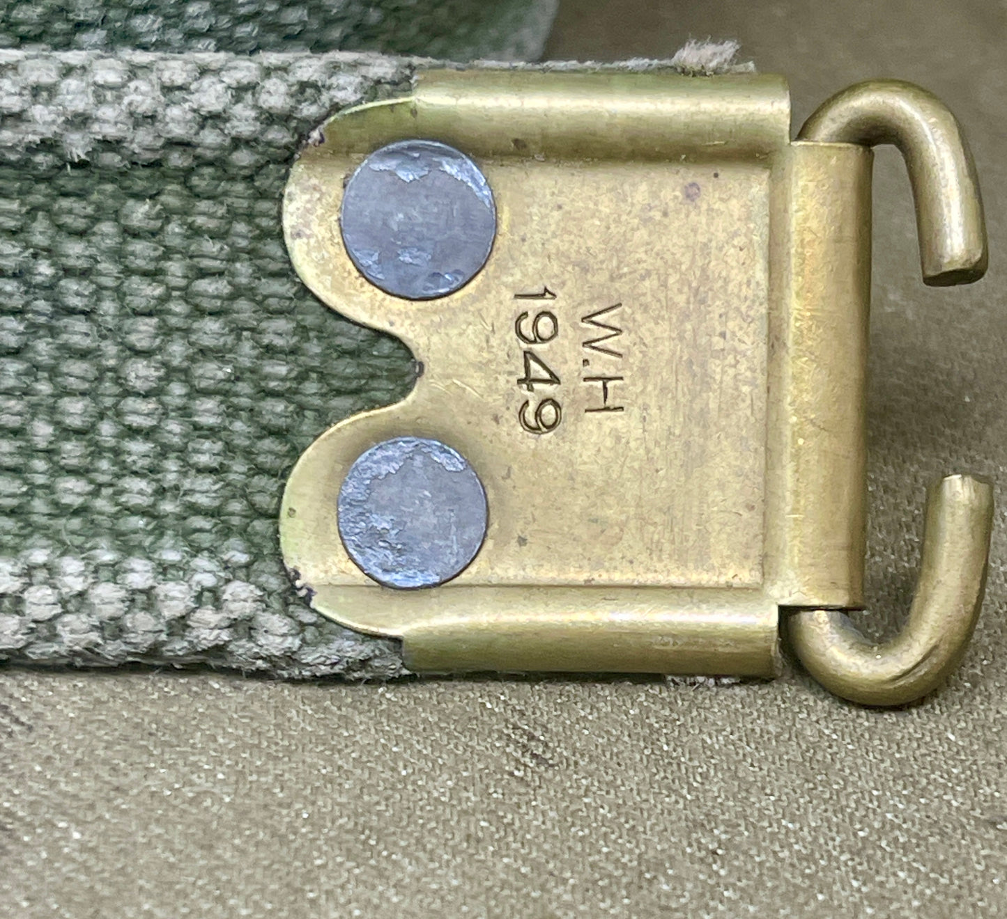 1949 Dated British .303 No.4 Enfield Rifle Sling – W.H. Wilkins & Hemsley Ltd
