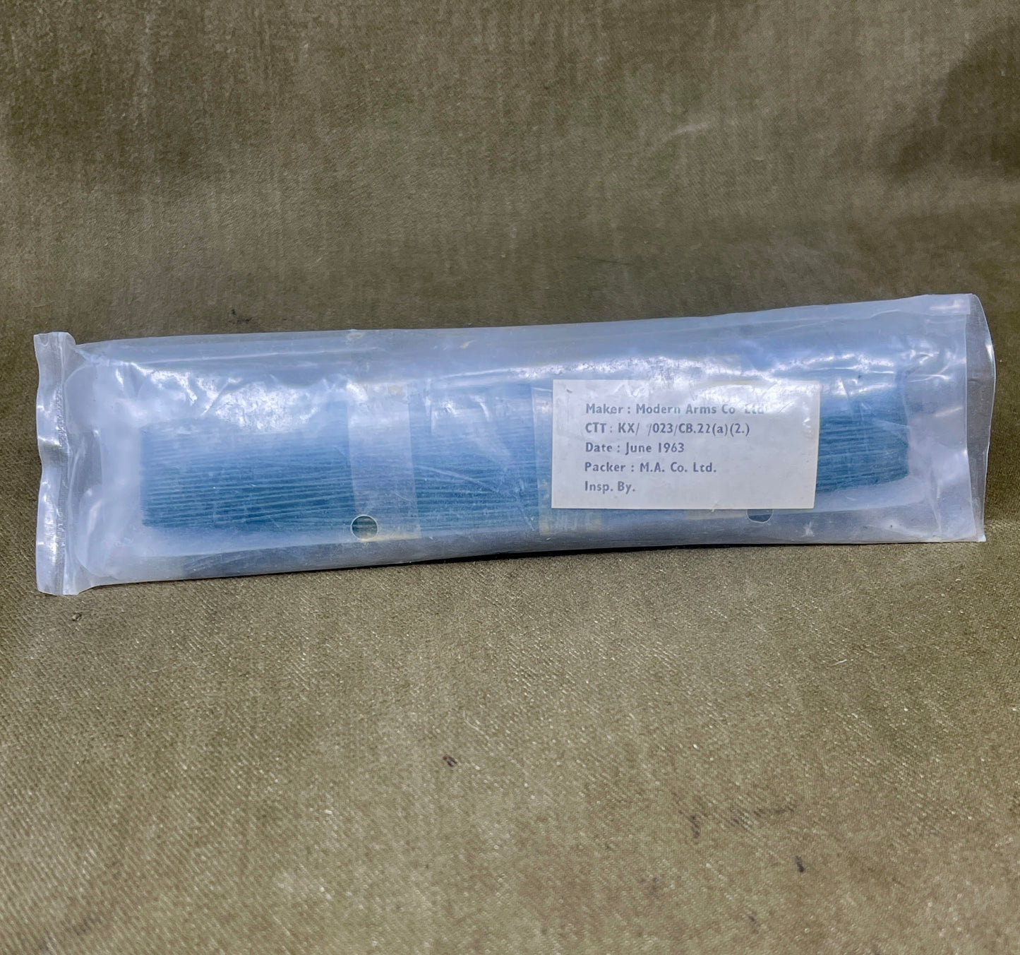 June 1963 British Army Tropical Fishing Tackle Set 22P/8 – Modern Arms Co Ltd