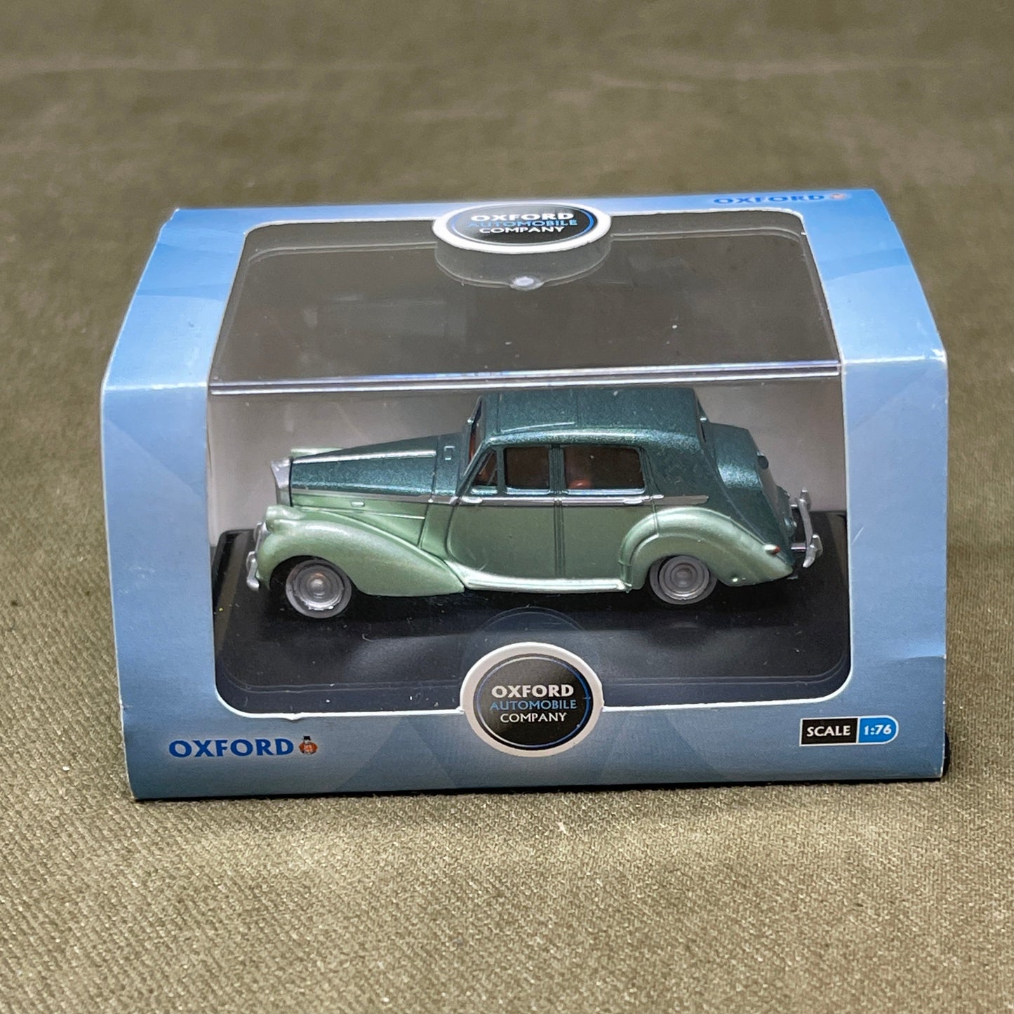 Model Car, Bentley MkVI - Balmoral Green Met/Ice Green, 1/76 New 76bn6002 oxford