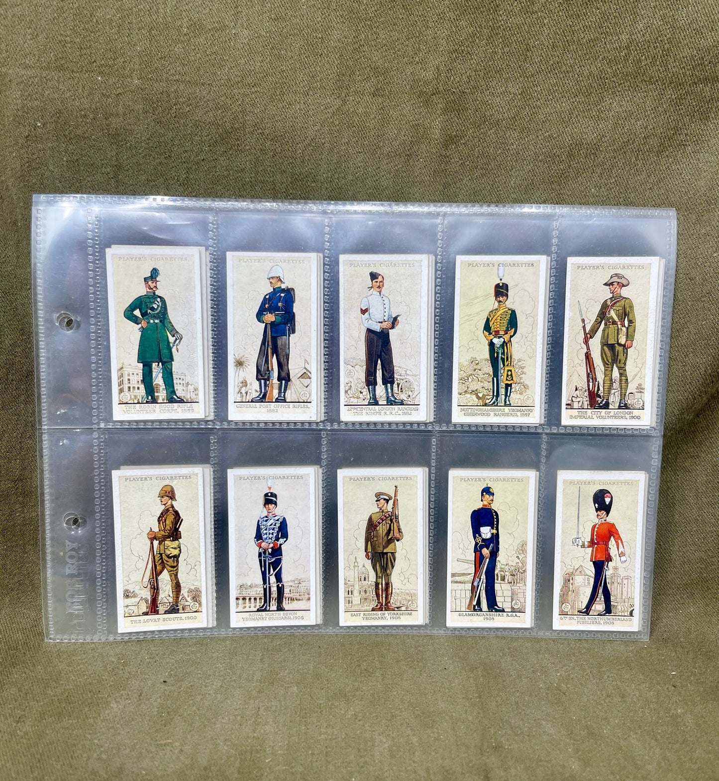 "John Player & Sons Uniforms of the Territorial Armyt  Cigarette Cards – Collectible Military Memorabilia" 