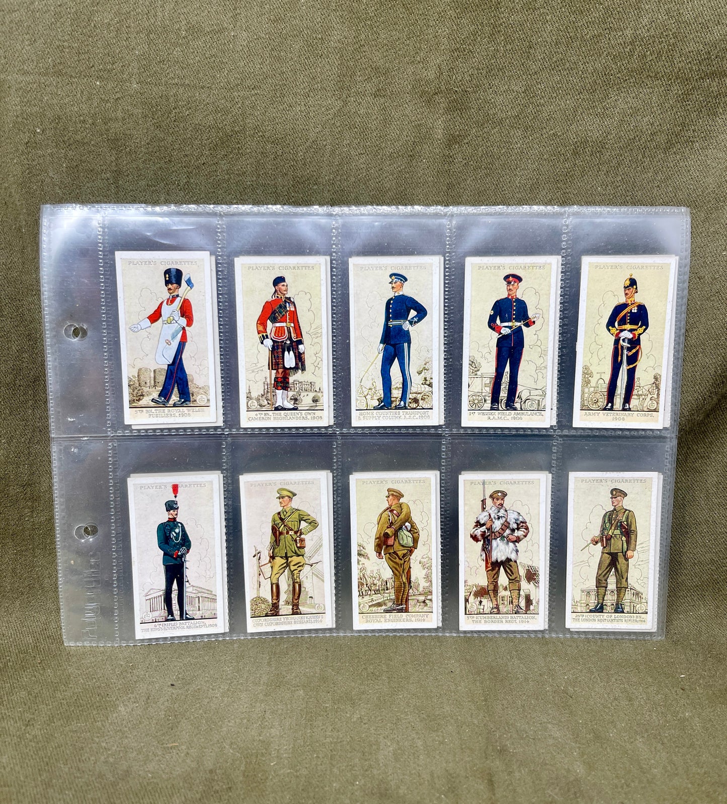 "John Player & Sons Uniforms of the Territorial Armyt  Cigarette Cards – Collectible Military Memorabilia" 