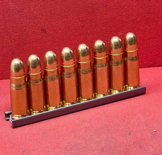 Stripper Clip with 8 × INERT 7.62×25 Tokarev Rounds — Deactivated Training Set