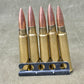 5 X Inert/ Display – .303 Lee Enfield Rounds In Charger Loading Clip ( INERT Primers )