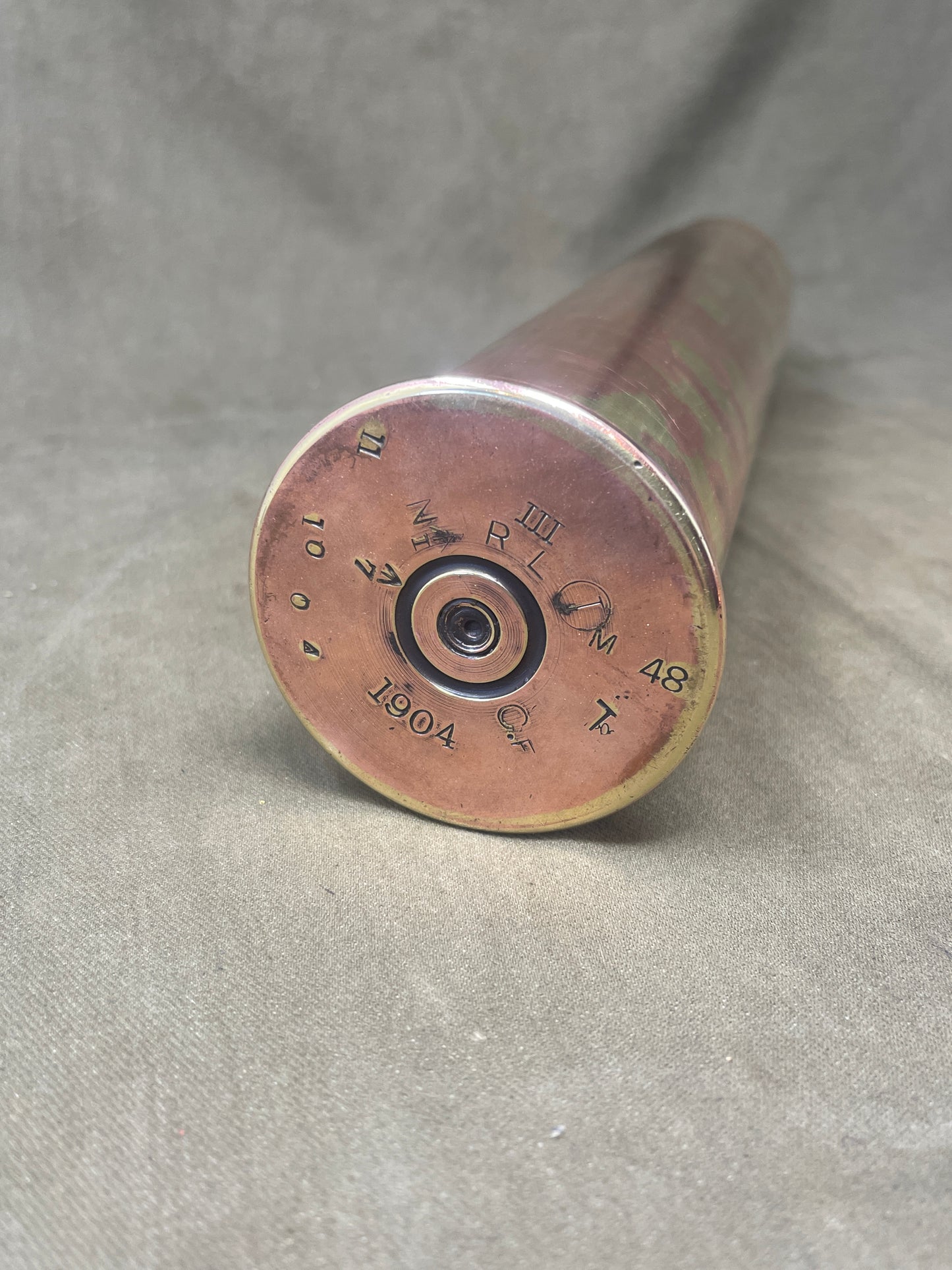 Royal Navy 6 Pdr Brass Cartridge Case dated 1904