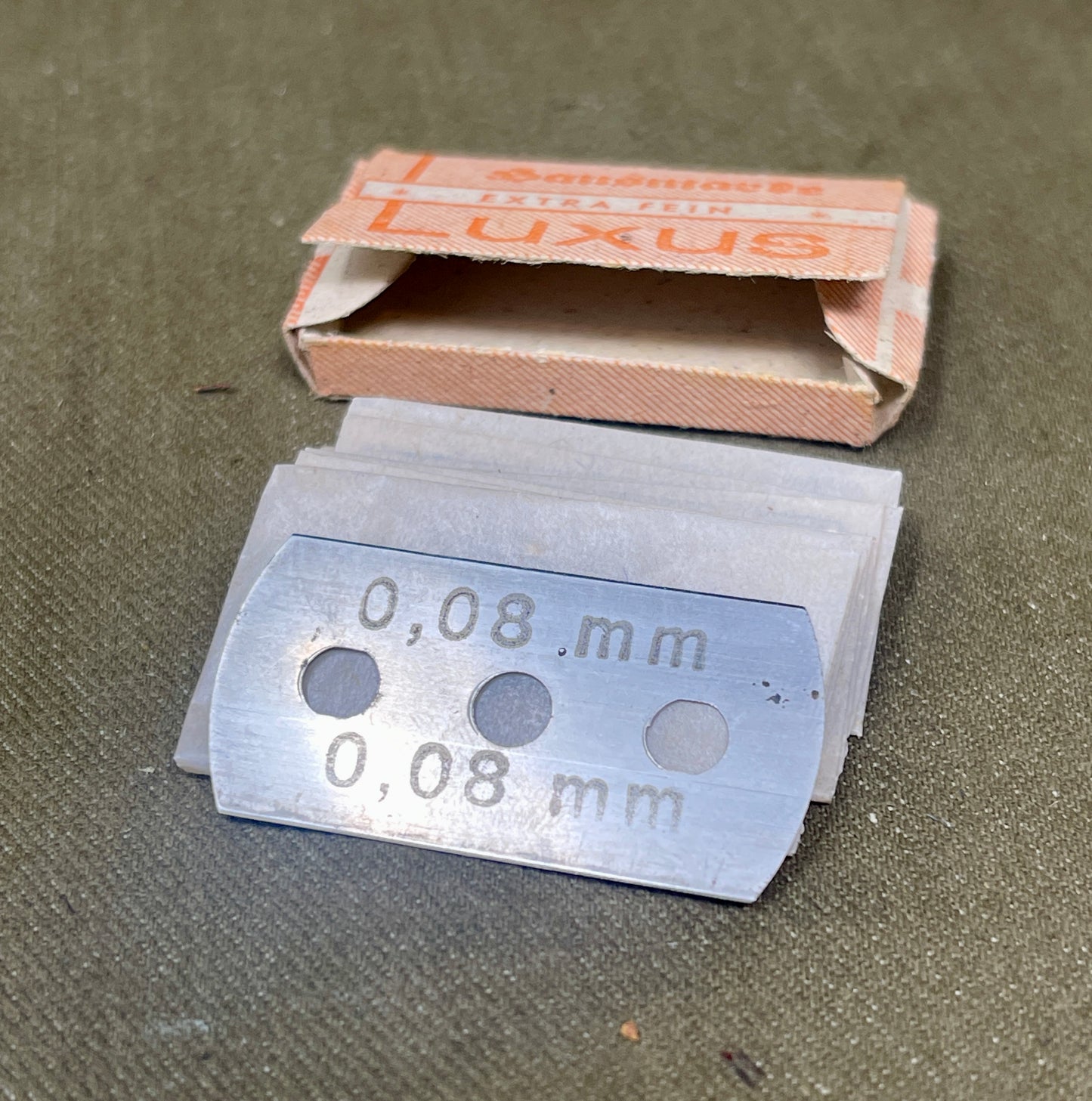 WW2 German Military Luxus Sansmarke Razor Blades – Pack of 10