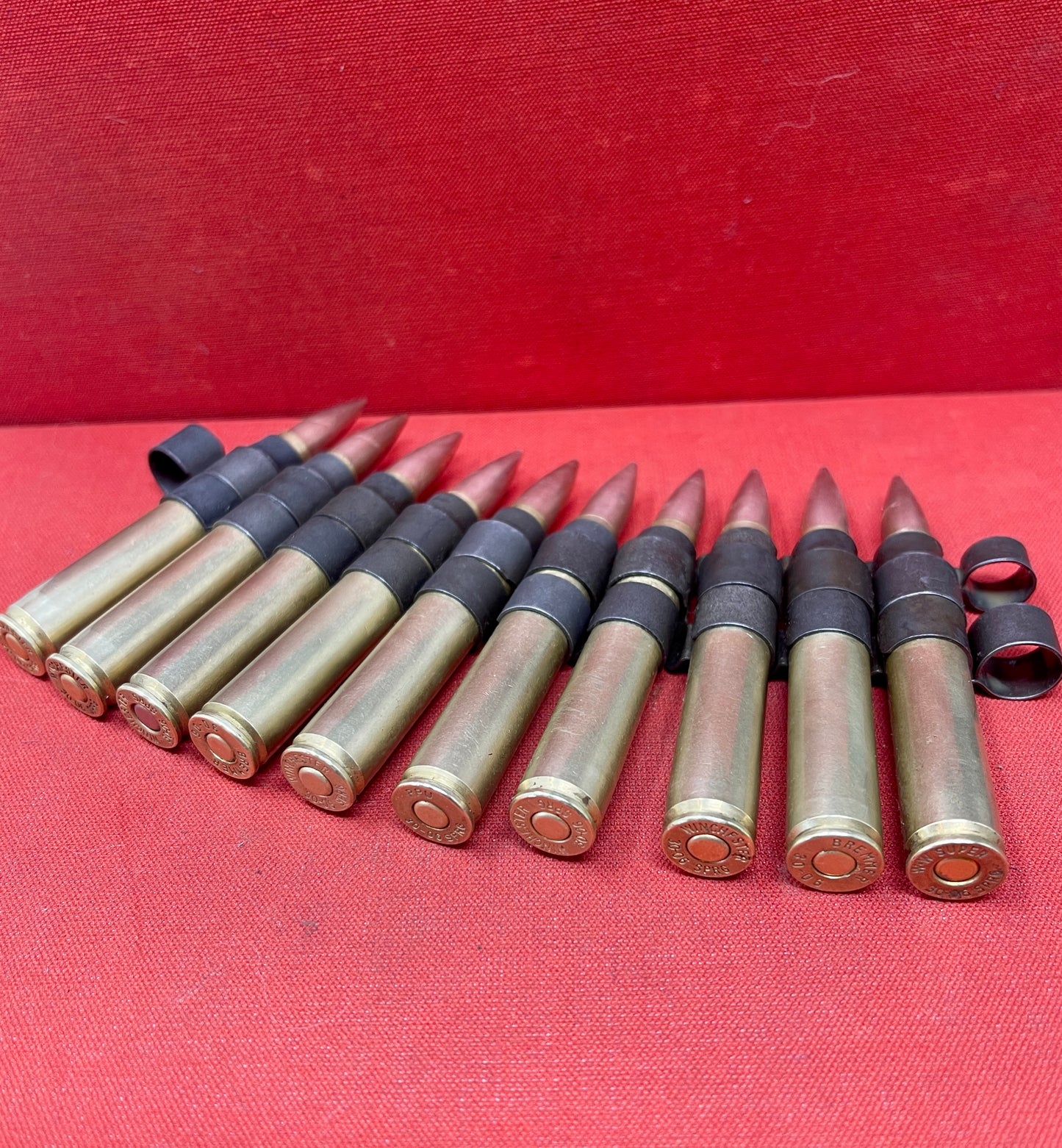 Belt 10 x 30-06 Springfield Inert Rounds