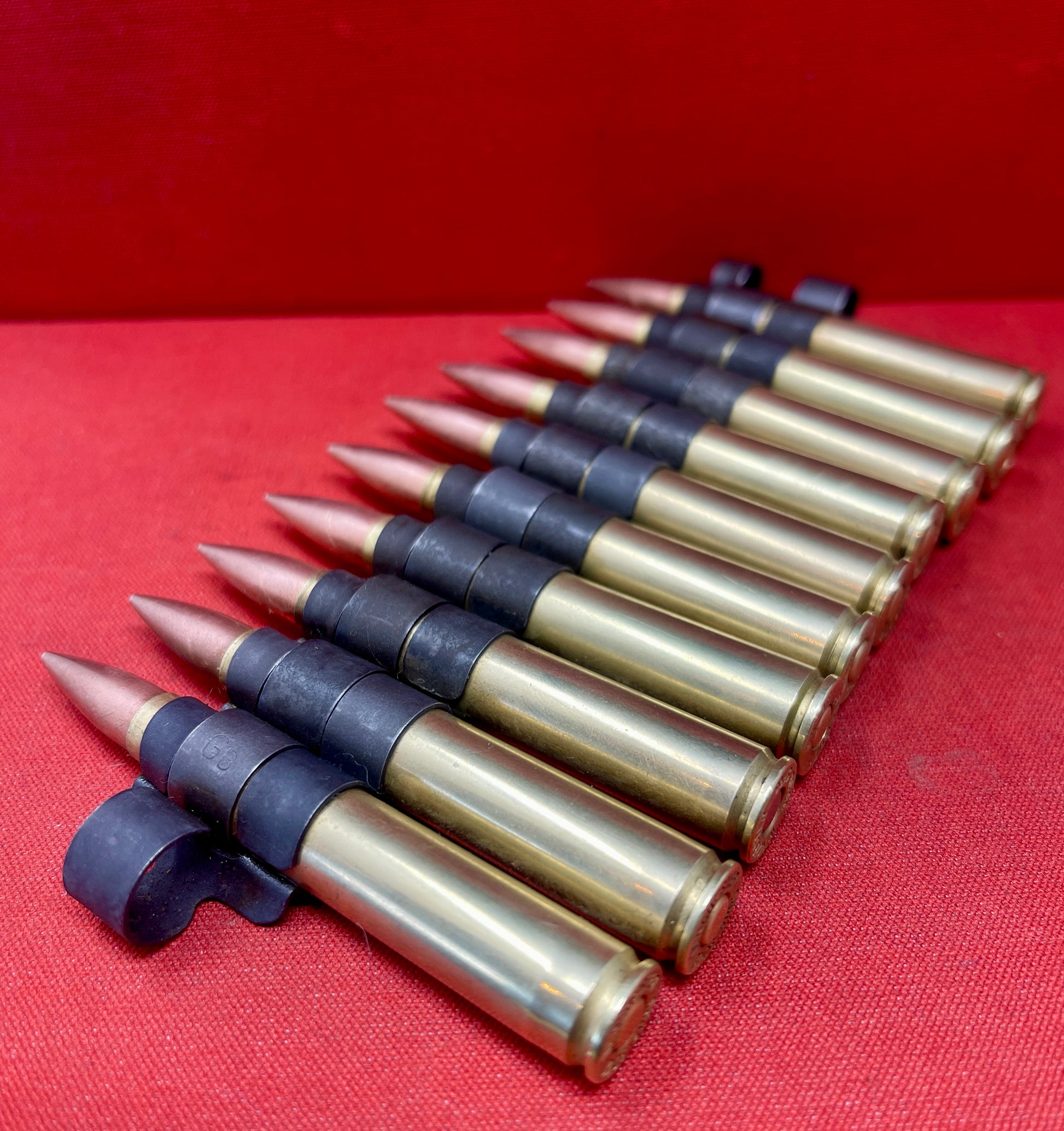 Belt 10 x 30-06 Springfield Inert Rounds