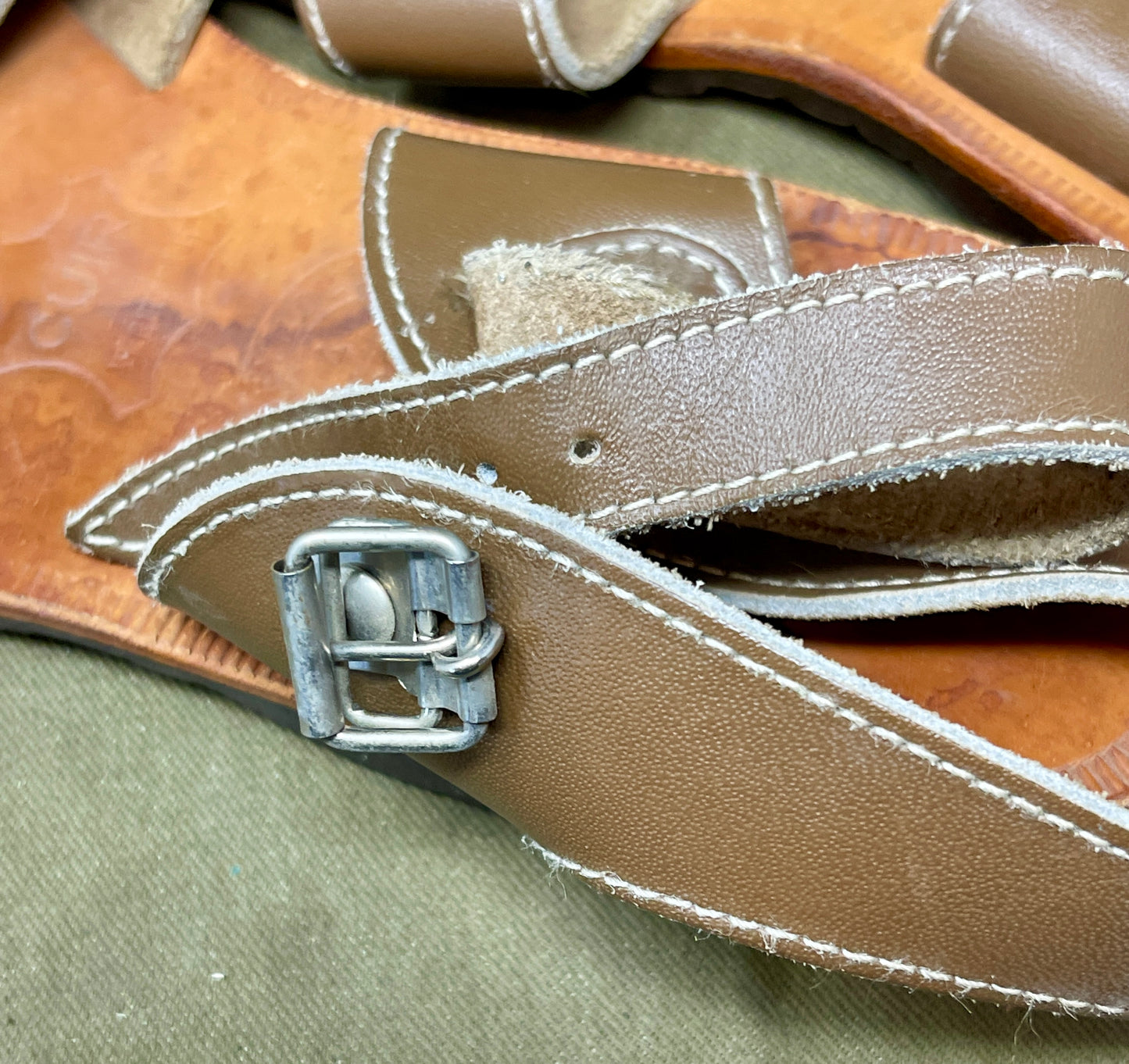French Foreign Legion Desert Leather & Elastomere Sandals – Military Footwear