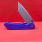 Civivi Brazen C20235A Purple G10 Handle Gray Stonewashed D2 Blade Tanto