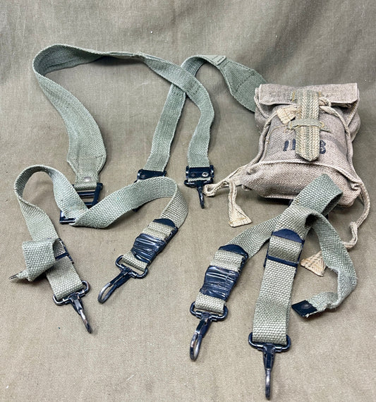 French Foreign Legion Webbing Yoke & Medical Pouch – c.1950