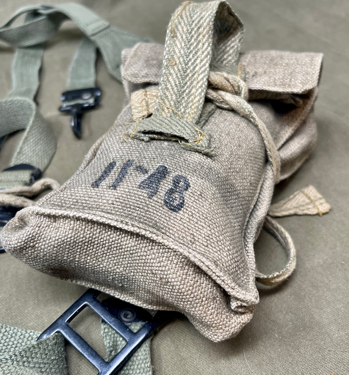 French Foreign Legion Webbing Yoke & Medical Pouch – c.1950