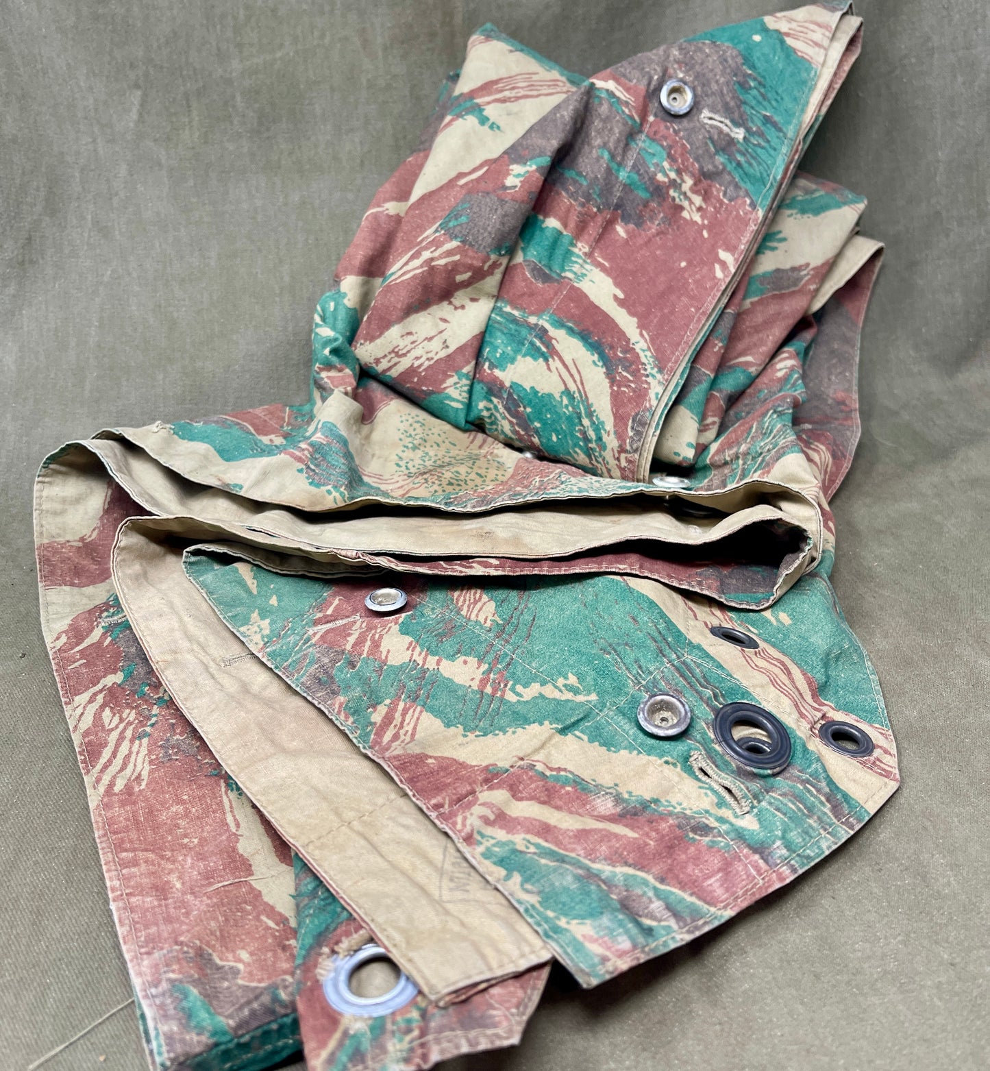 French Foreign Legion Lizard Pattern Camouflage Shelter Half (Used)