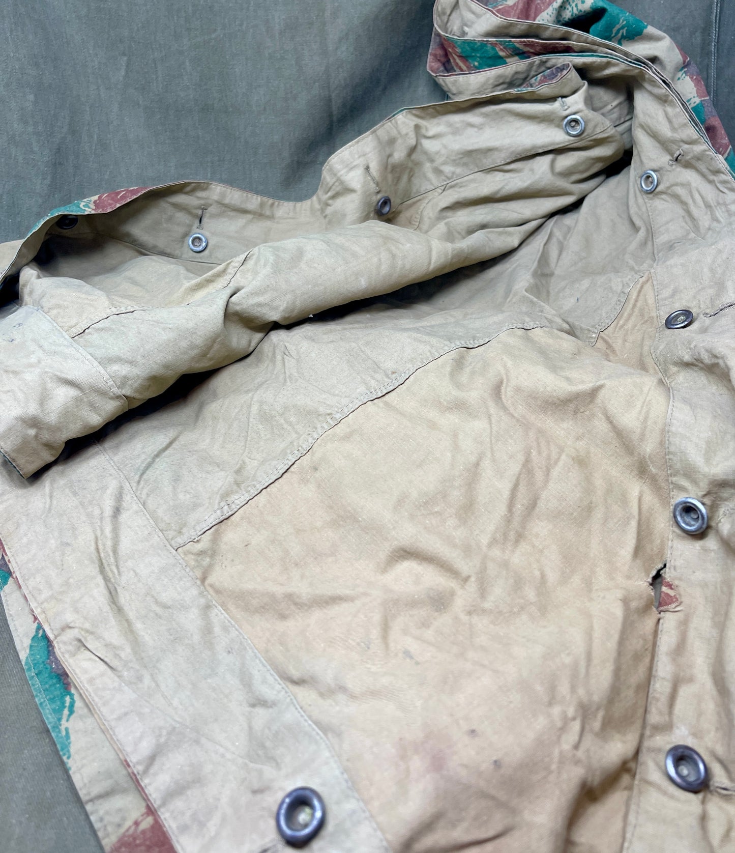 French Foreign Legion Lizard Pattern Camouflage Shelter Half (Used)