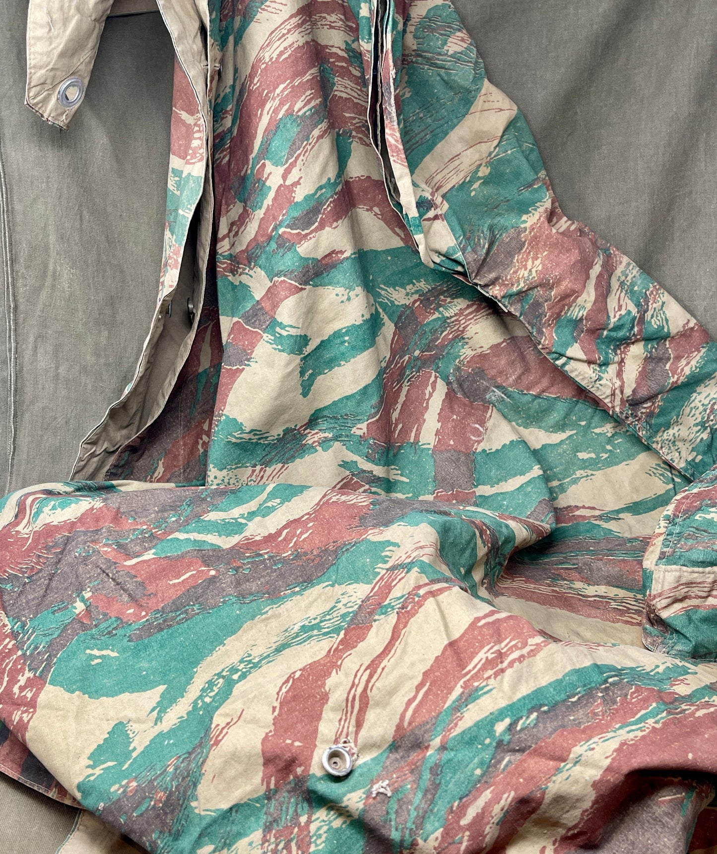 French Foreign Legion Lizard Pattern Camouflage Shelter Half (Used)