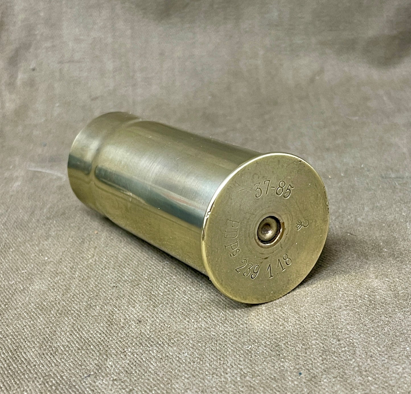 French 37mm Brass Cartridge Case  37-85 PD.Ps 239 1 /18 Pinchart Denys Paris