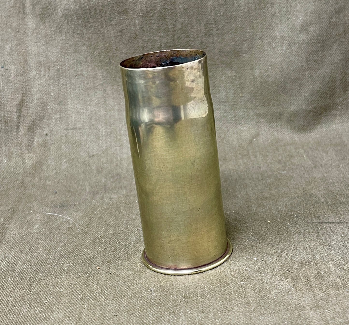 French WWI 37mm Brass Cartridge Case – 37-85 PD.Ps 338 1/17 (Pinchart Denys Paris)