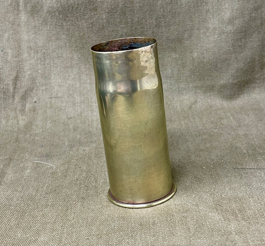 French WWI 37mm Brass Cartridge Case – 37-85 PD.Ps 338 1/17 (Pinchart Denys Paris)