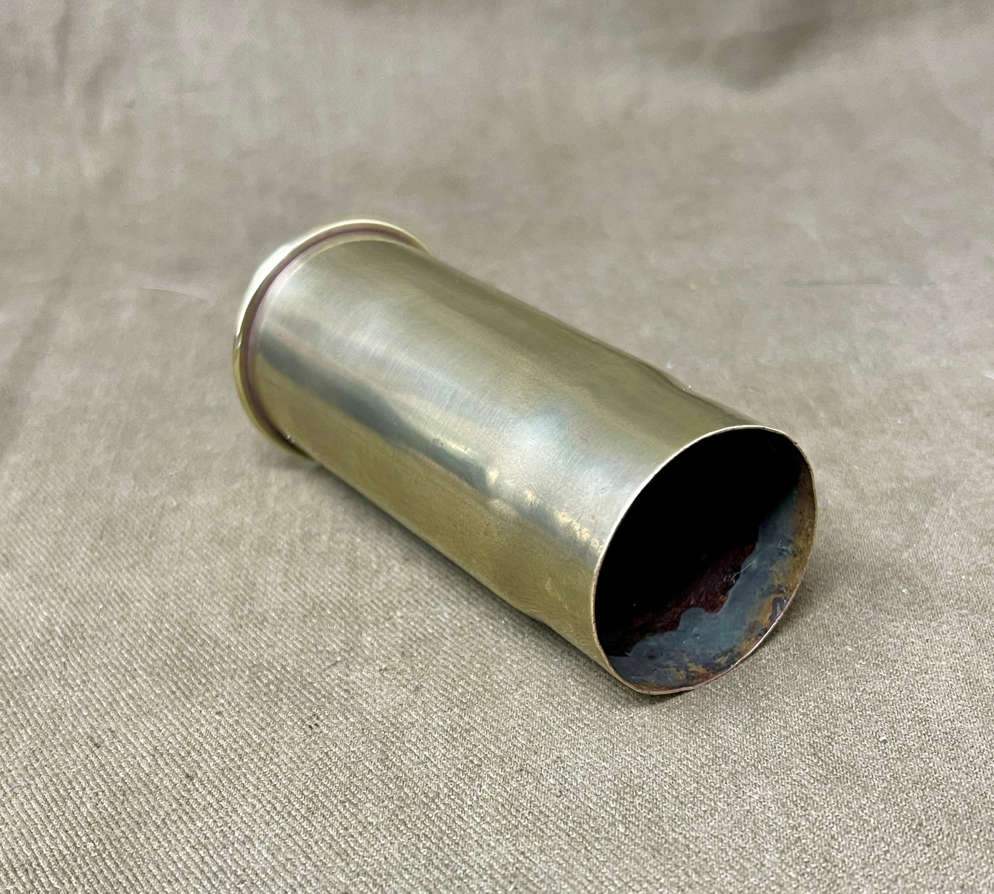 French WWI 37mm Brass Cartridge Case – 37-85 PD.Ps 338 1/17 (Pinchart Denys Paris)