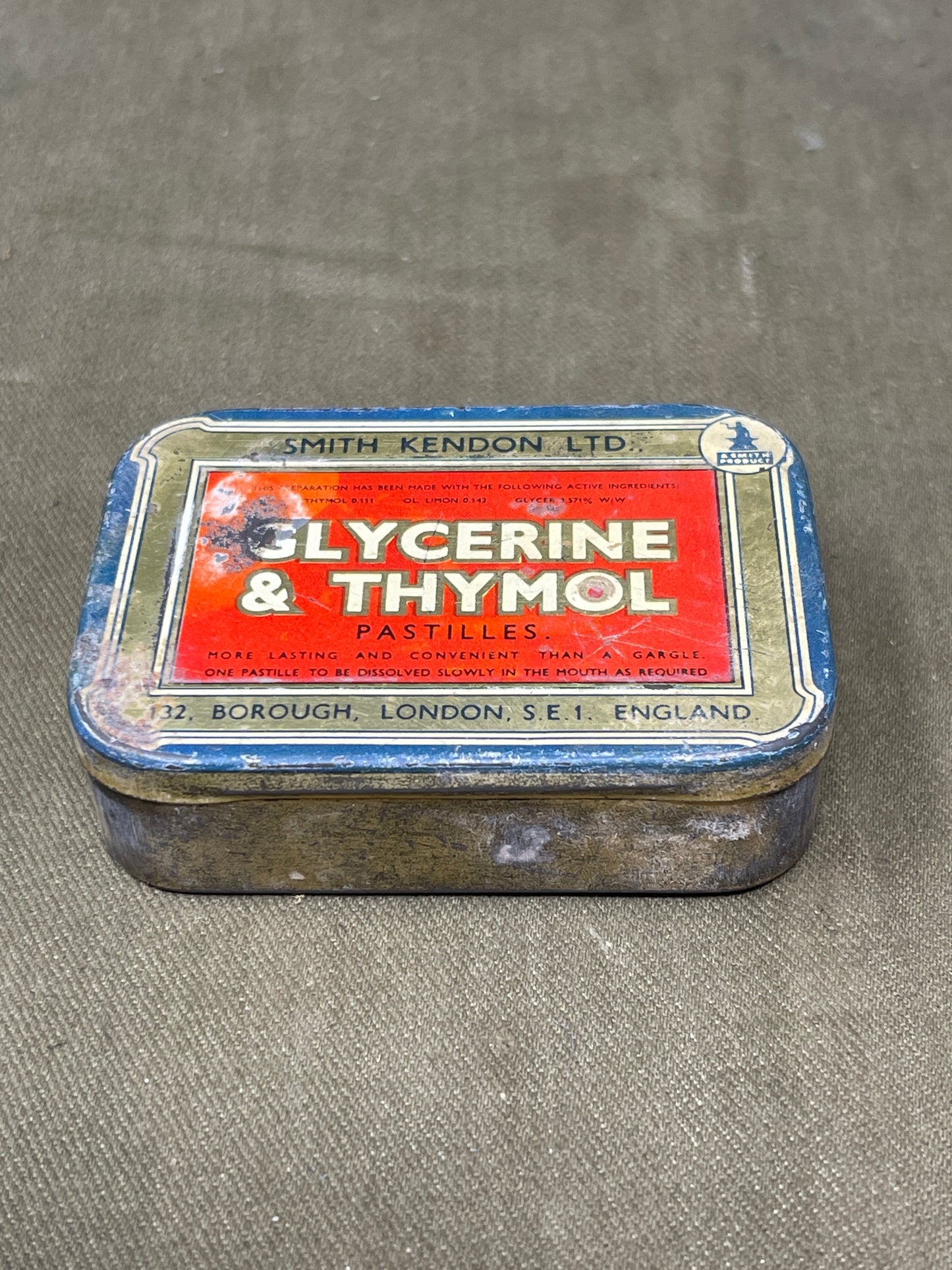  Vintage Glycerine & Thymol Pastilles  Tin 

ChatGPT said:
ChatGPT
