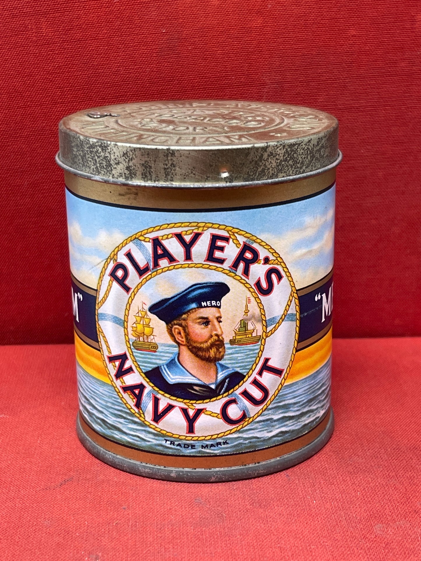 Tin of 50 Player's Navy Cut Medium cigarettes, unopened