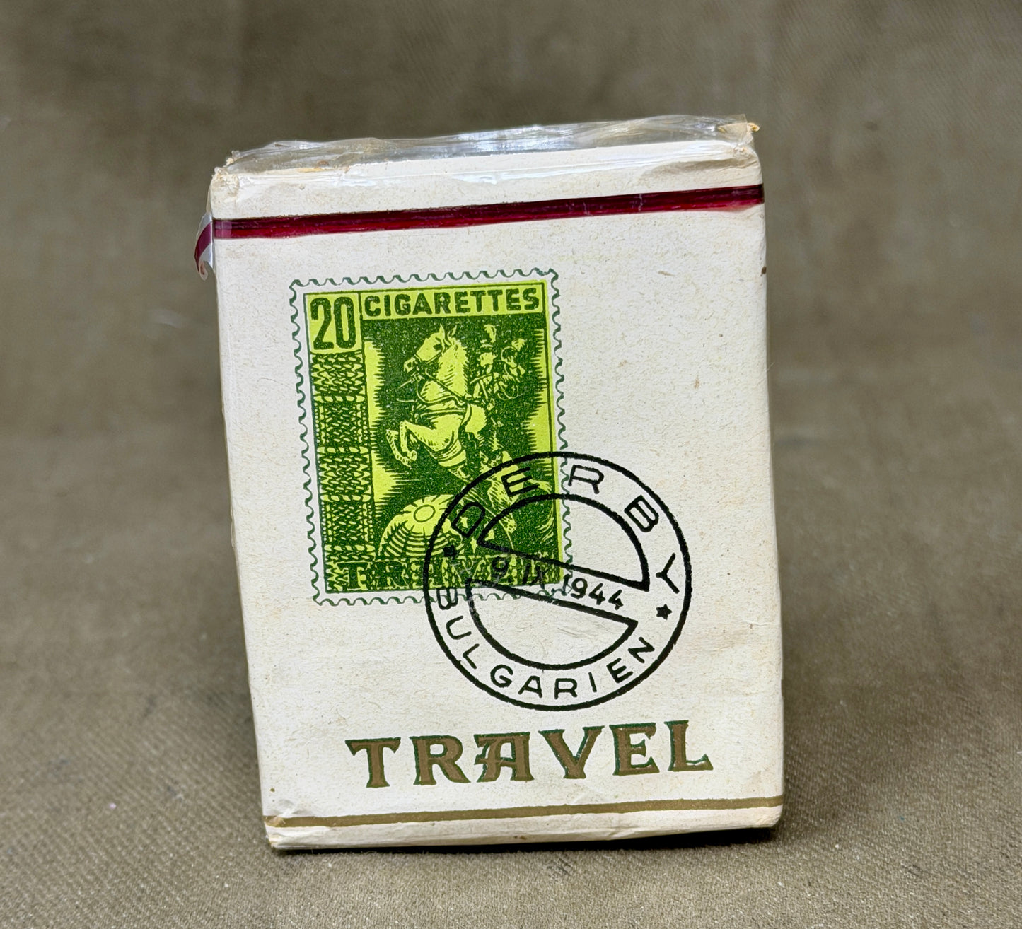Original Sealed Bulgarian Travel Cigarettes 1944 | WWII Tobacco Packet