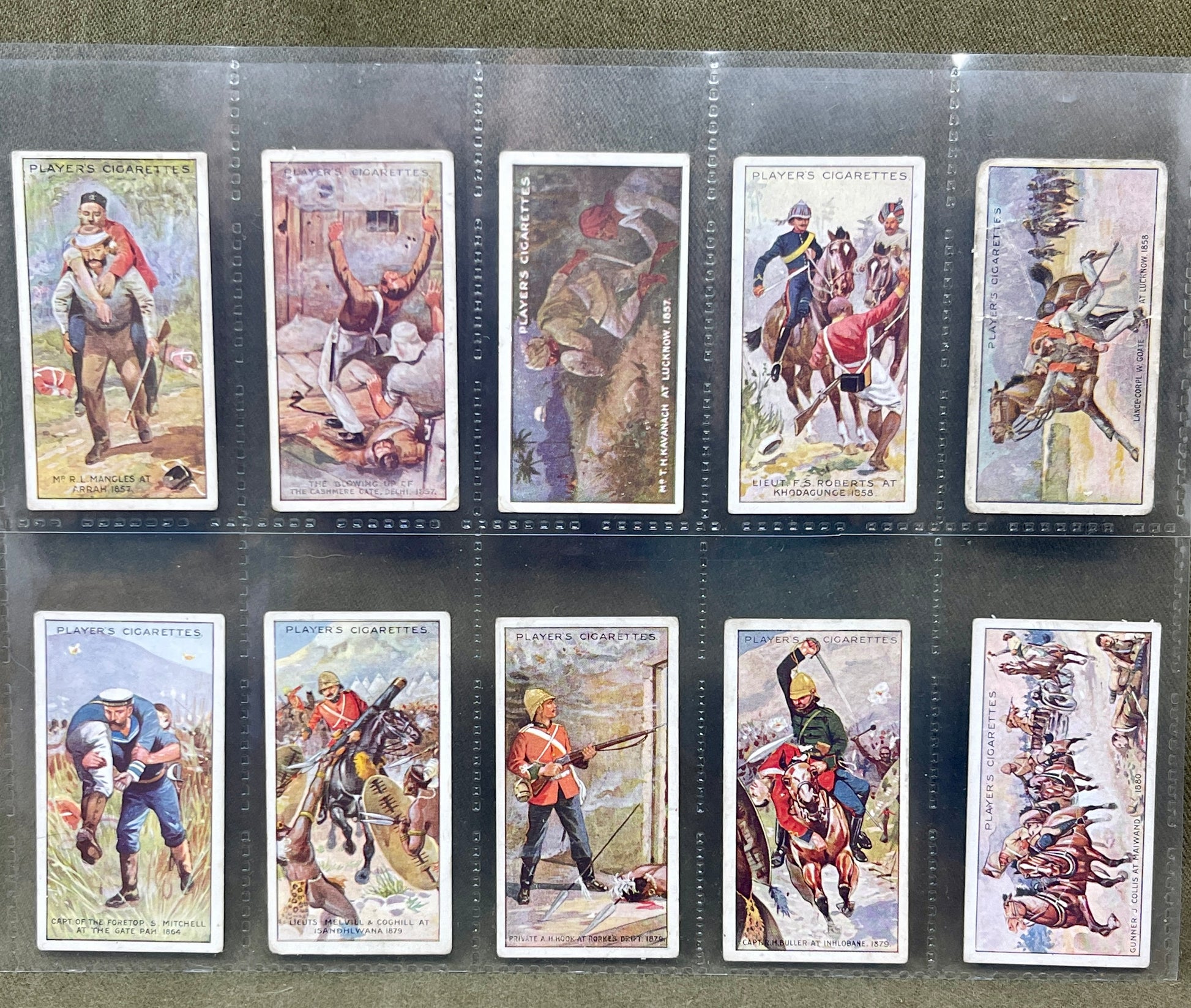 Complete set of John Player & Sons Victoria Cross 1914 Cigarette Cards