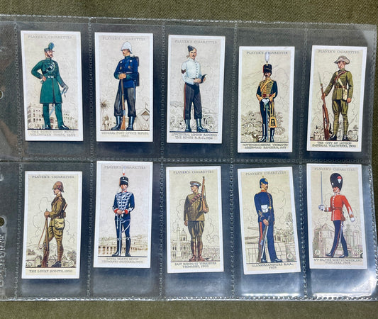 "John Player & Sons Uniforms of the Territorial Army Cigarette Cards – Collectible Military Memorabilia"