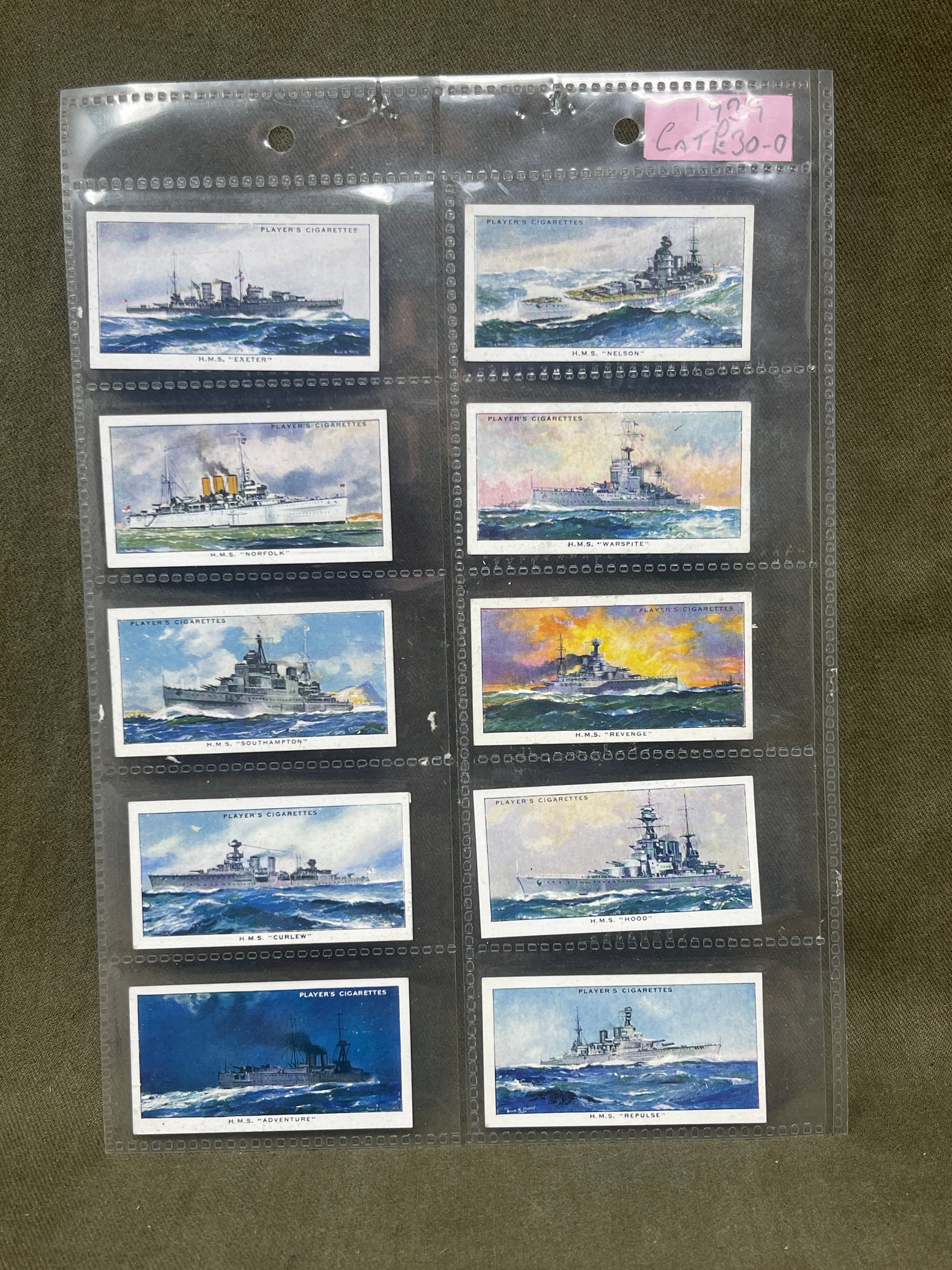 "John Player & Sons Modern Naval Craft   Cigarette Cards – Collectible Military Memorabilia"