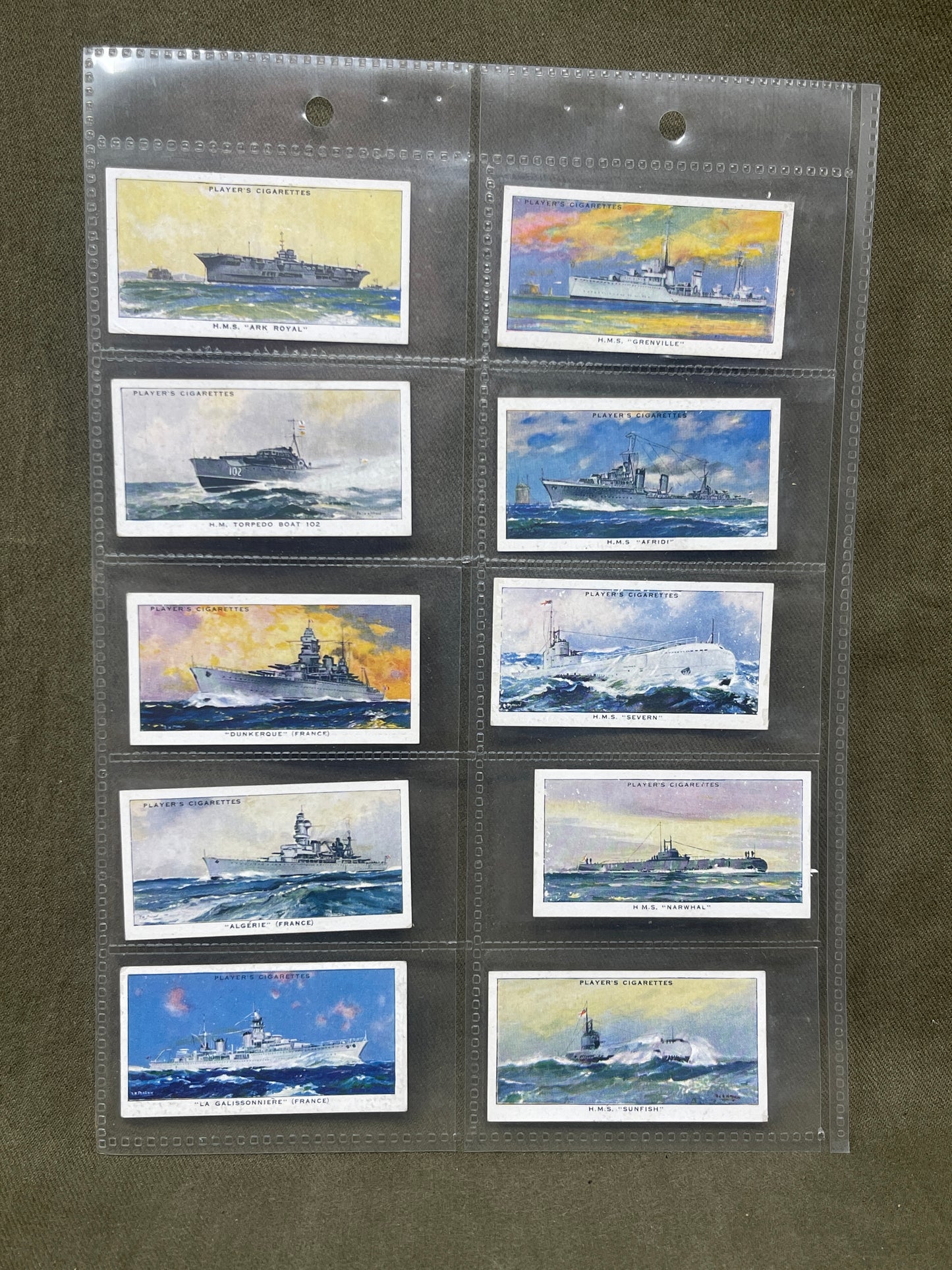 "John Player & Sons Modern Naval Craft   Cigarette Cards – Collectible Military Memorabilia"